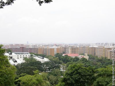 vue de Singapour : il n'y a que des immeubles !!!!